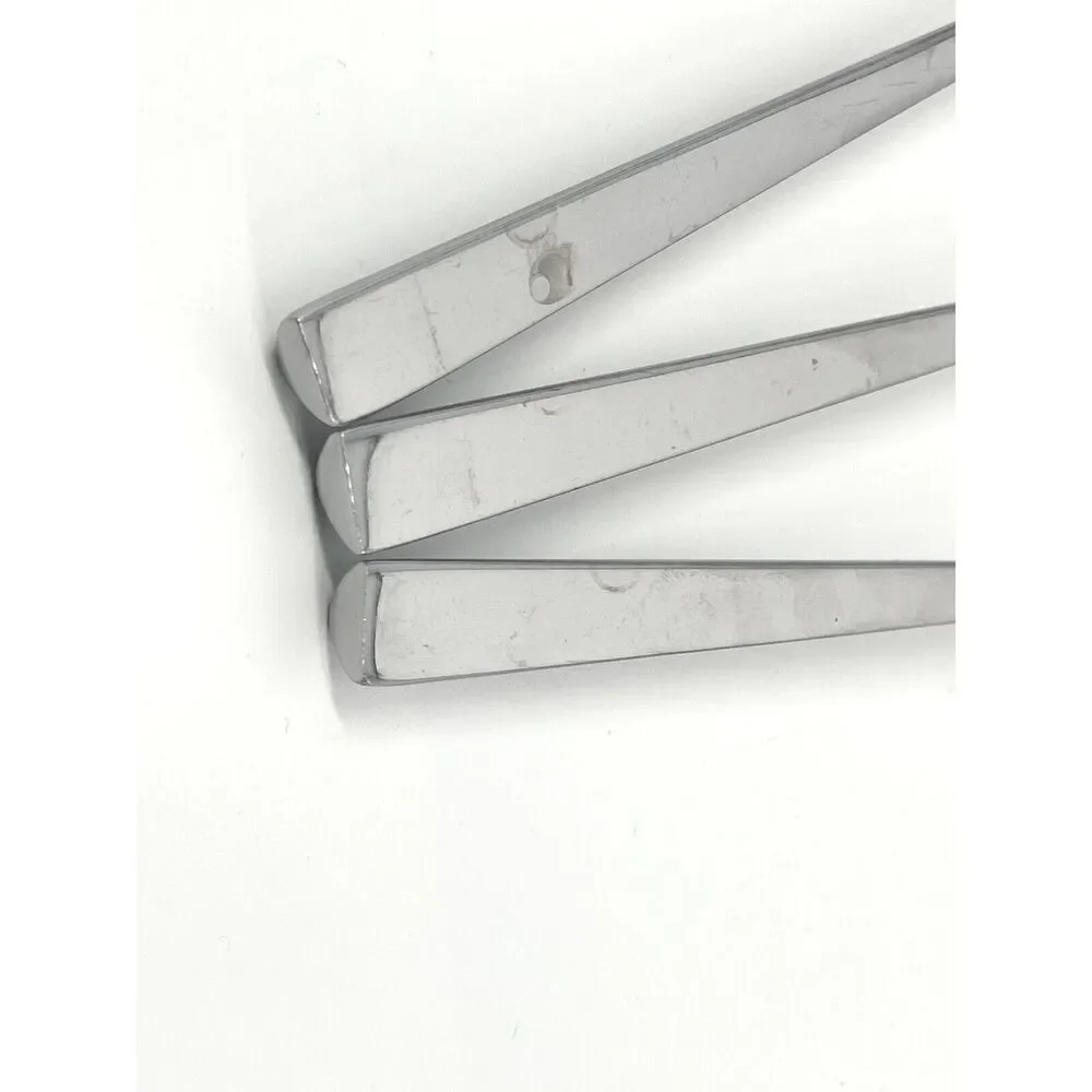 Towle LUXOR Stainless Dinner Spoons Triangle Flat Tip 8 1/8” Glossy Set Of 3
